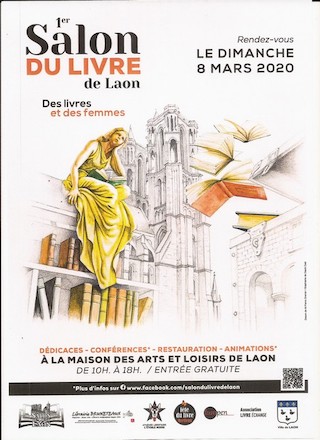 Dimanche 8 mars 2020 : 1er Salon du livre de Laon : ANNULÉ
