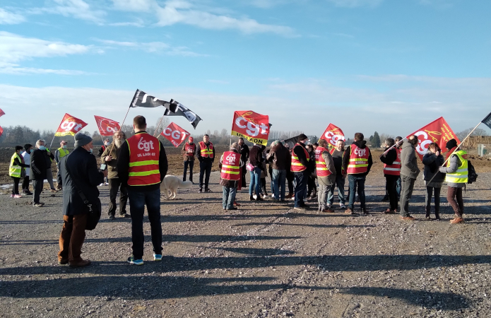 Manifestation à l’usine Champicarde