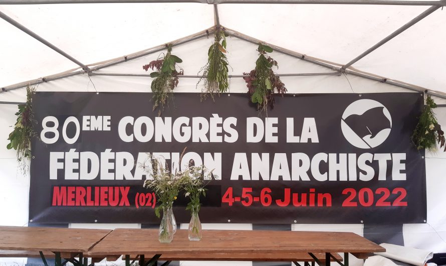 80ème Congrès de la Fédération Anarchiste