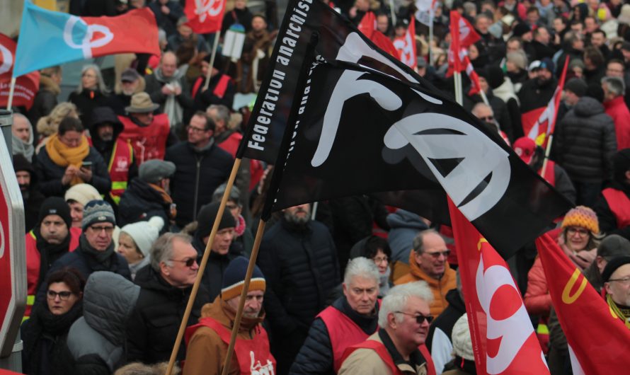 Manifestations contre la réforme des retraites à Laon