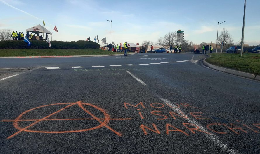 blocage du rond point de l’europe 15 mars 2023