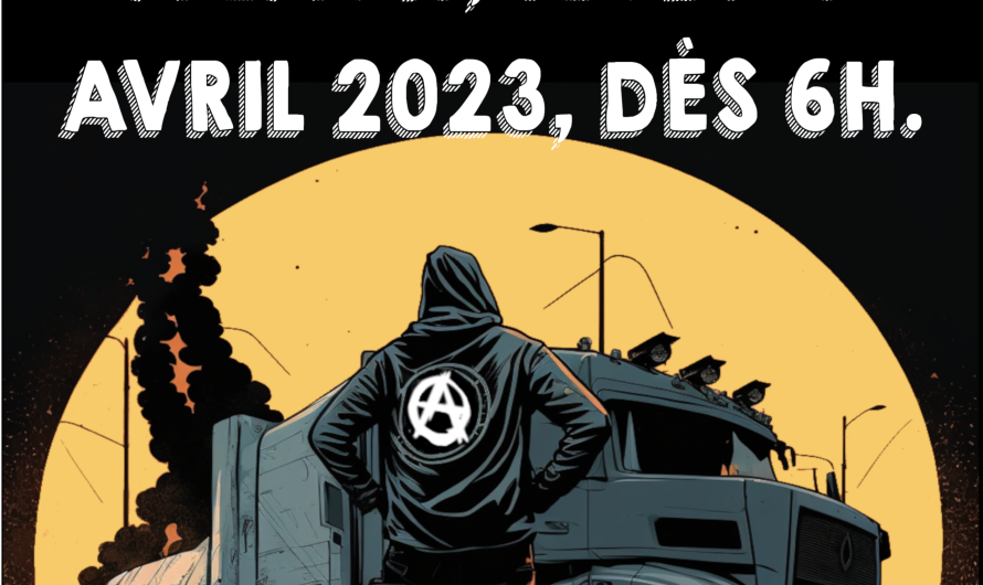 Jeudi 13 avril 2023 dès 6h, blocage du rond-point de l’Escargot, à Laon.