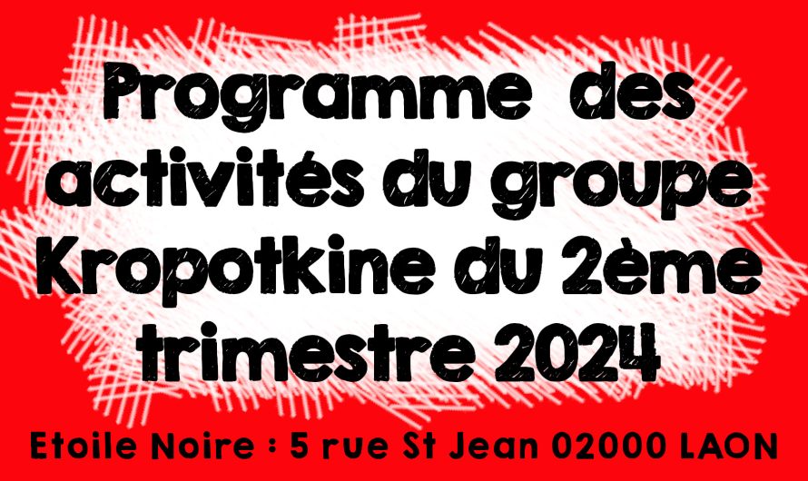 Programme 2ème trimestres 2024