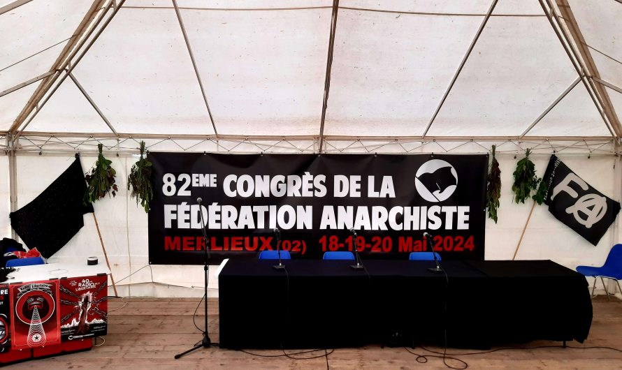 82ème congrès de la Fédération Anarchiste