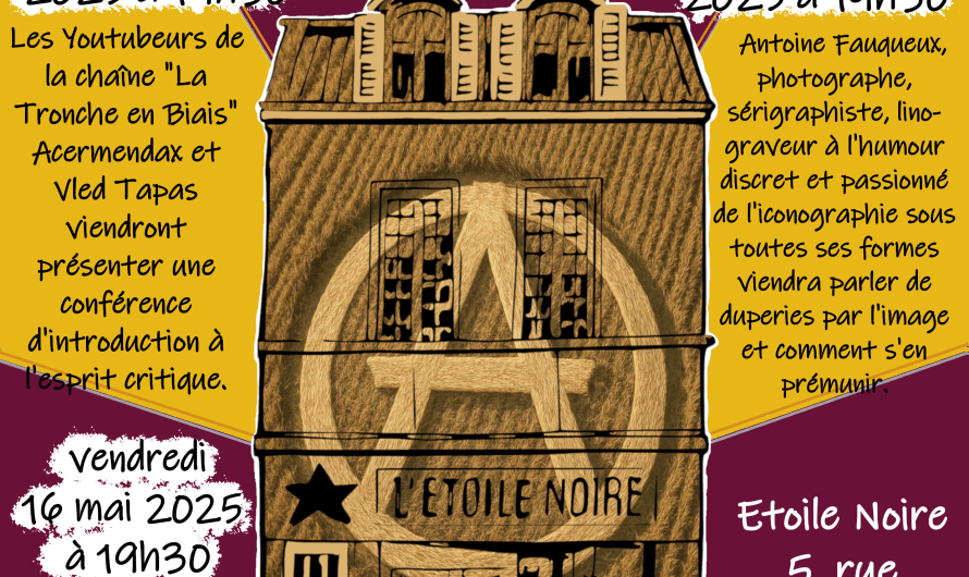 Université Populaire Laonnoise : Cycle sur l’Esprit Critique.