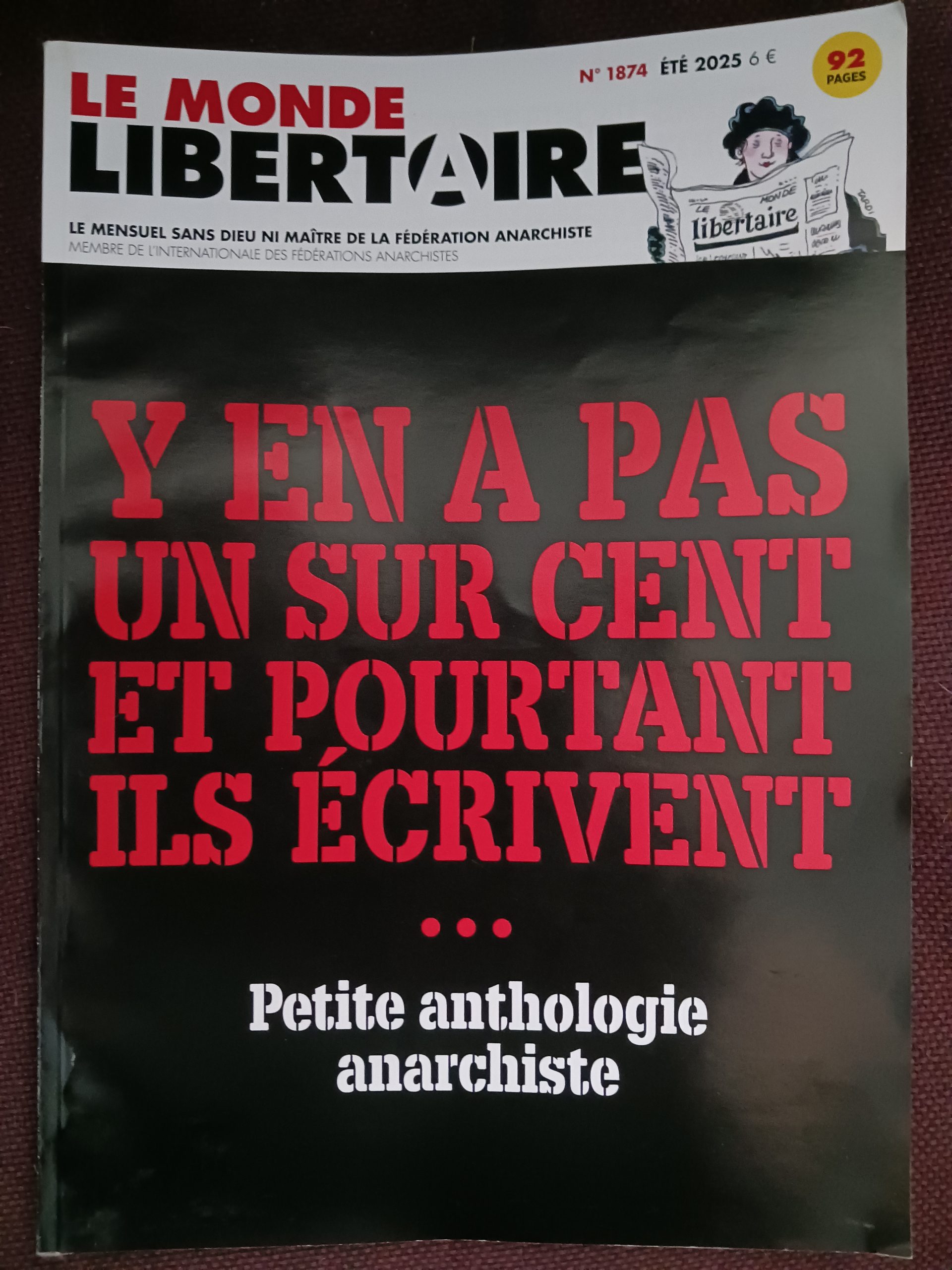 Le Monde Libertaire été 2025 n°1874