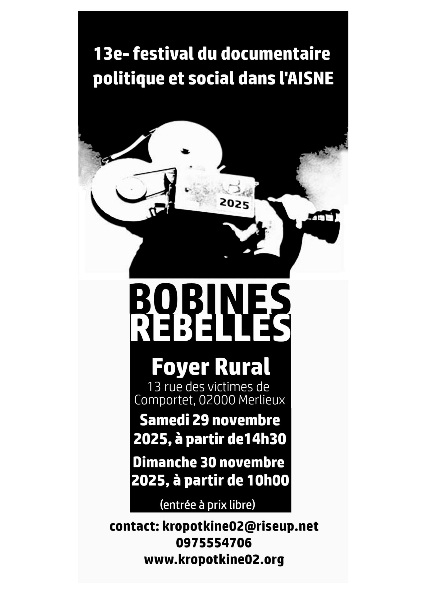 Bobines Rebelles 2025