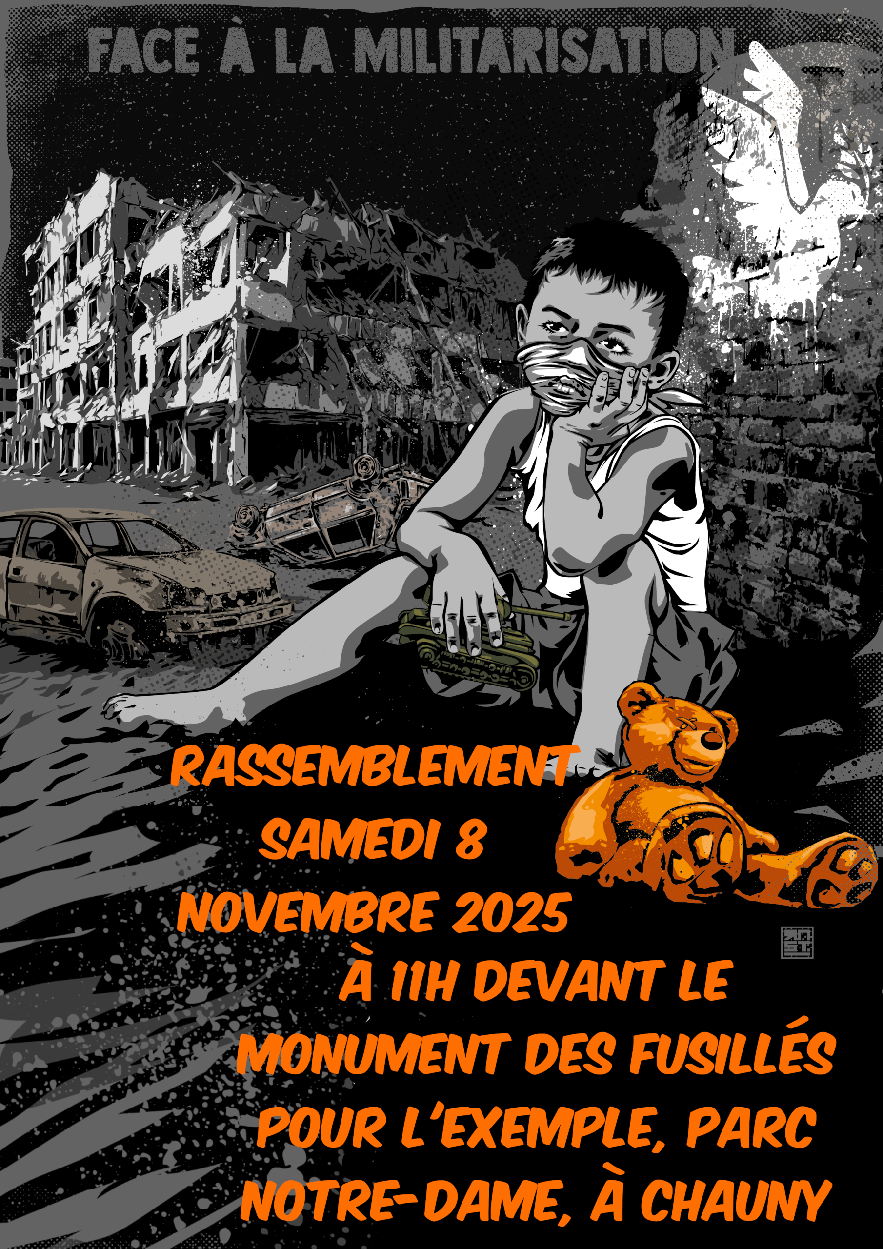 Rassemblement Contre la Guerre, Le 8 Novembre 2025.