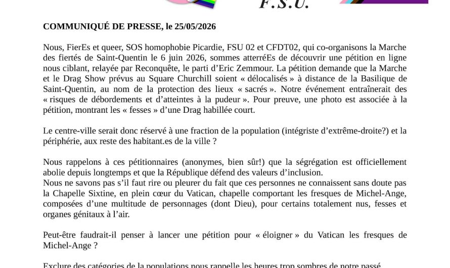 Tous et toutes à Saint-Quentin le 6 juin !