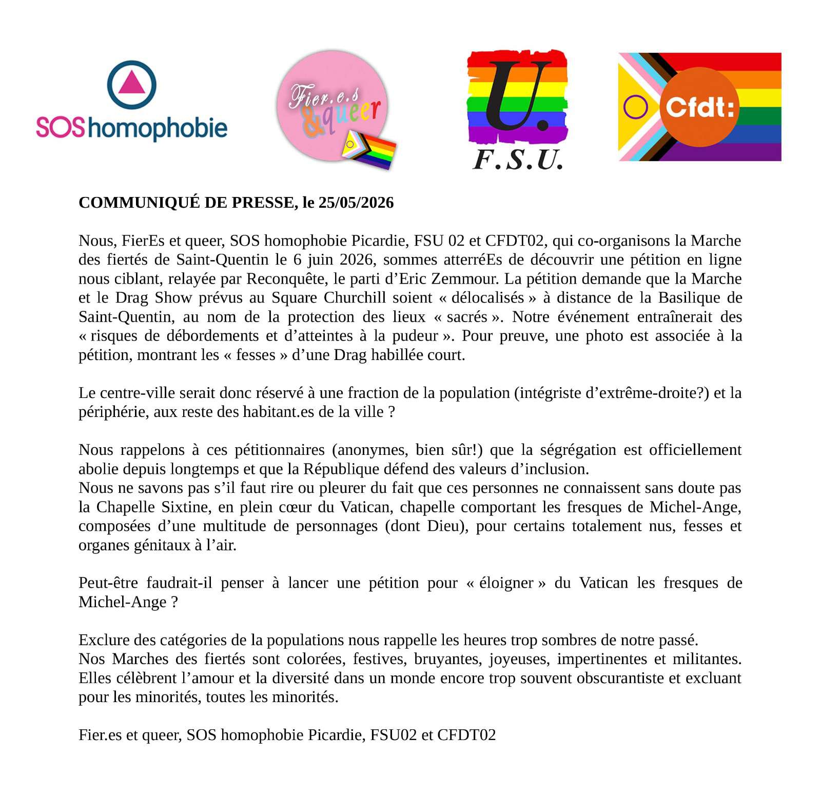 Tous et toutes à Saint-Quentin le 6 juin !