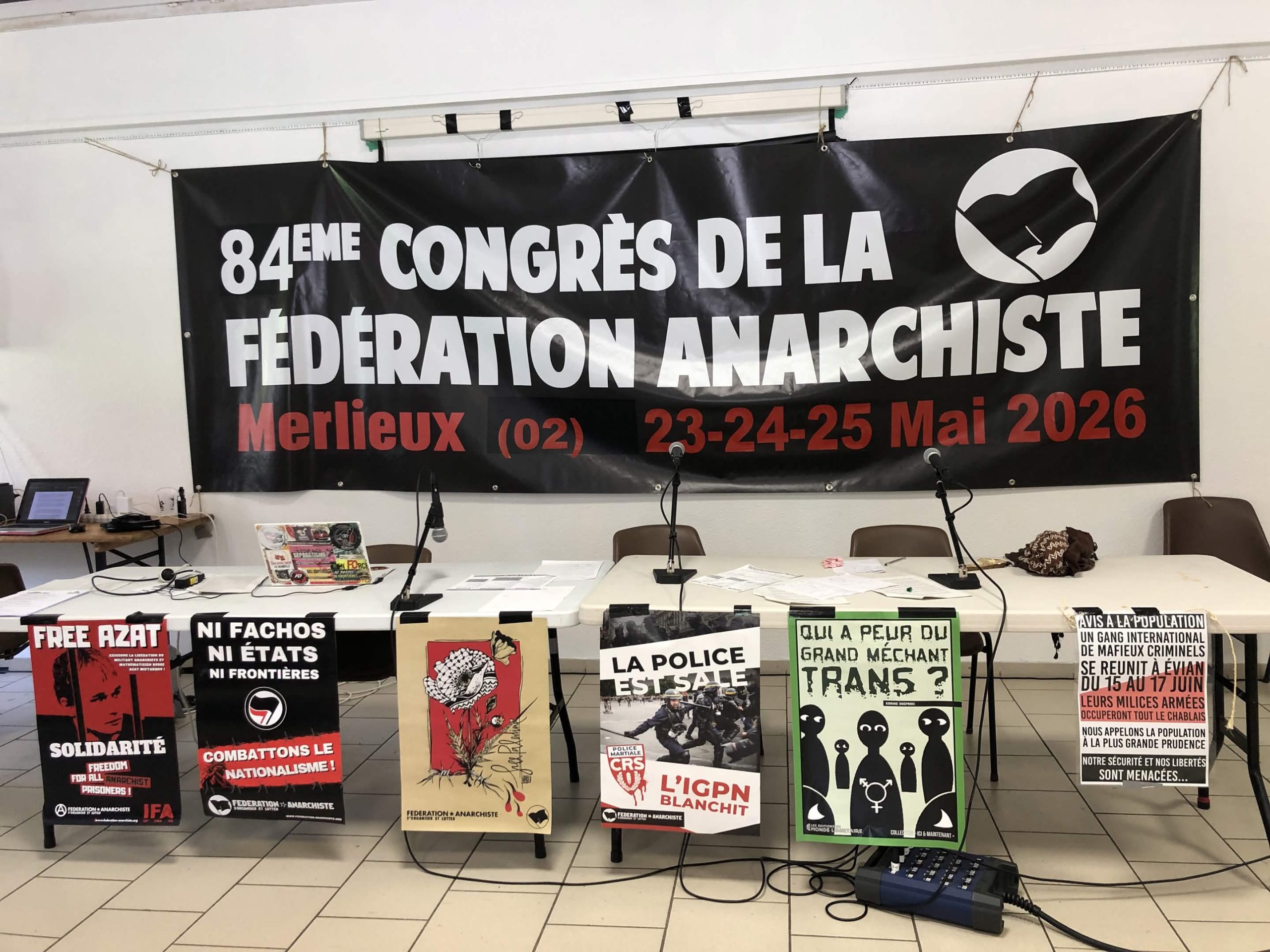 motions adoptées lors du 84ème congrès de la Fédération Anarchiste